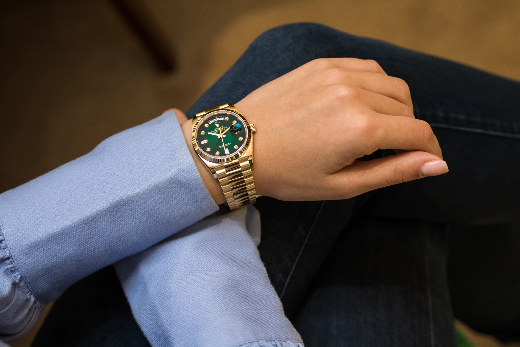 Rolex Green Dial Watch
