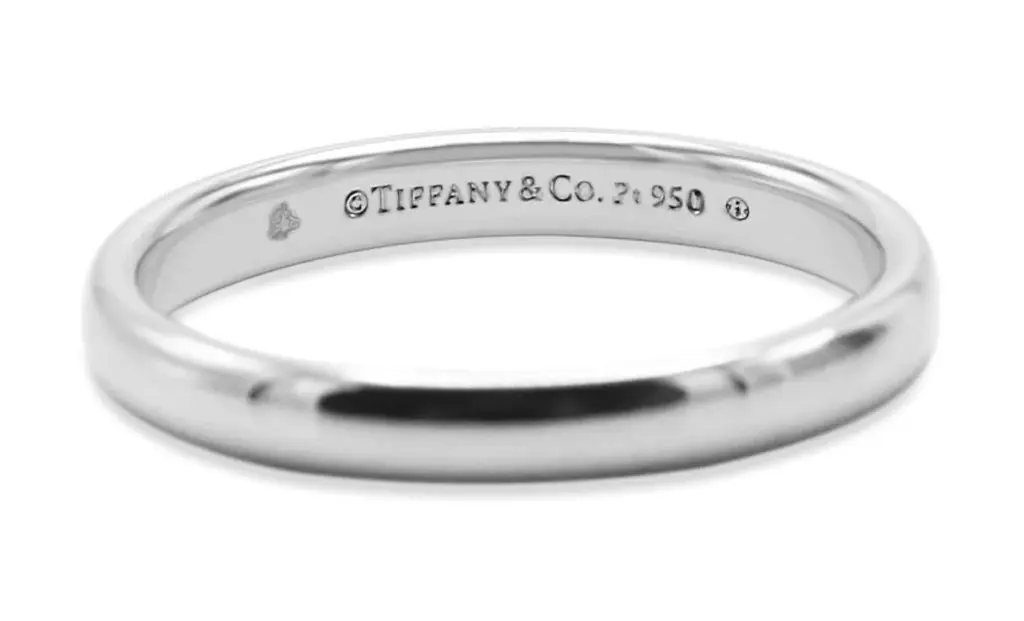 Authentic Tiffany Ring 950 Purity and Stamp