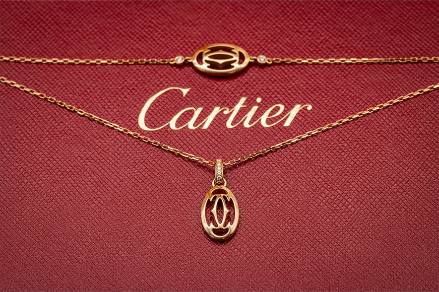 cartier gold necklace