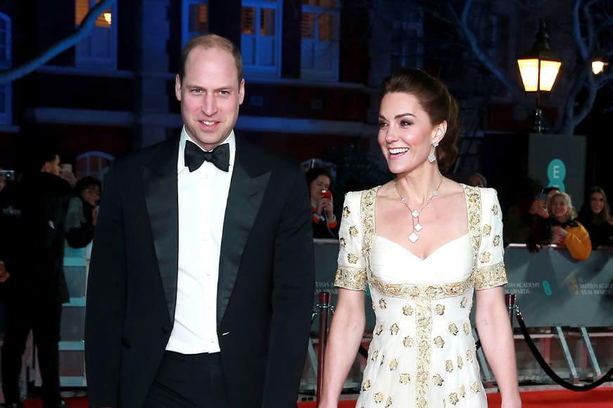 Kate Middleton Wearing Van Cleef At The BAFTA Awards 2022