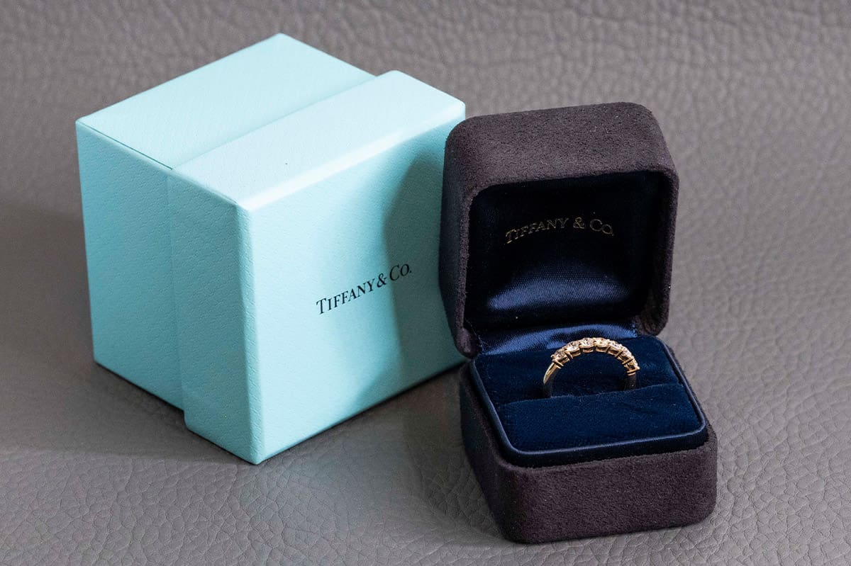 Tiffany Diamond Ring & Tiffany Blue Box